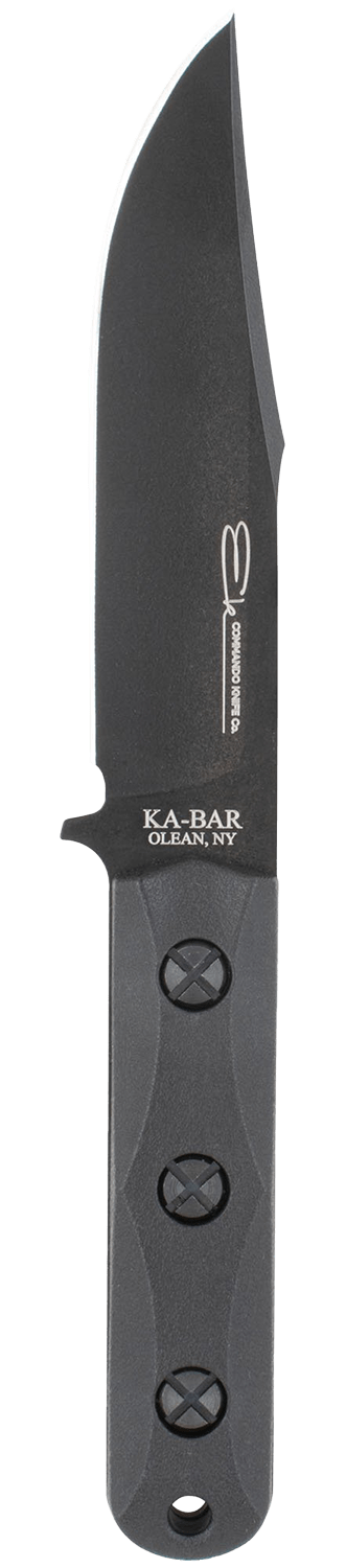 Ka-Bar Ek Short Clip Point - Black Celcon® Sheath, Str Edge #EK50