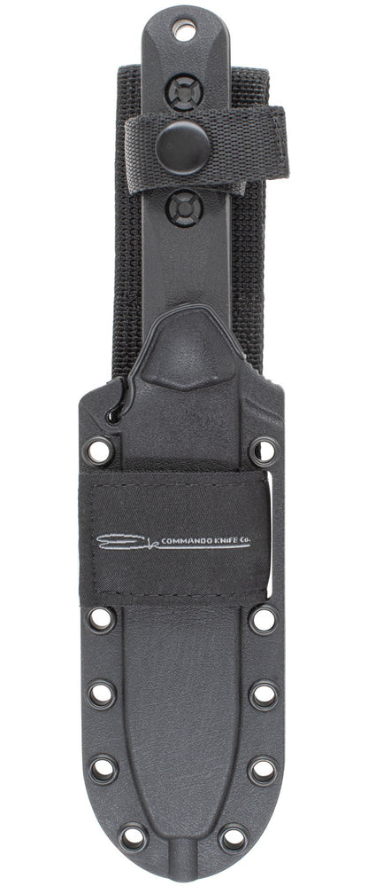 Ka-Bar Ek Short Clip Point - Black Celcon® Sheath, Str Edge #EK50