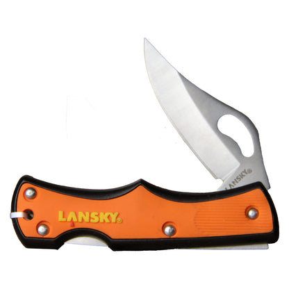 Lansky Lockback Folding Pocket Knife, Orange, 2 inch Blade #LKN045-ORG