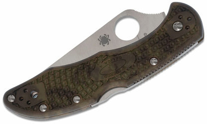 Spyderco Delica 4 Folding Knife, 2.9" Steel Blade, Made in Japan #C11ZFPGR