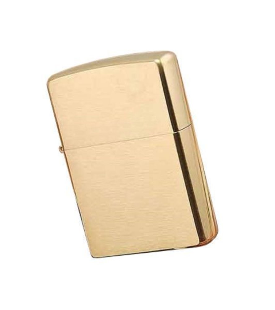 Zippo Classic Brushed Brass Finish, Base Model Lighter #204B