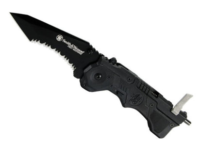 Smith & Wesson 1st Response Knife, SS Serrated Tanto, Glass Breaker #SW911B
