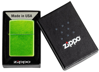 Zippo Classic Lurid Green Base Model Lighter #24513