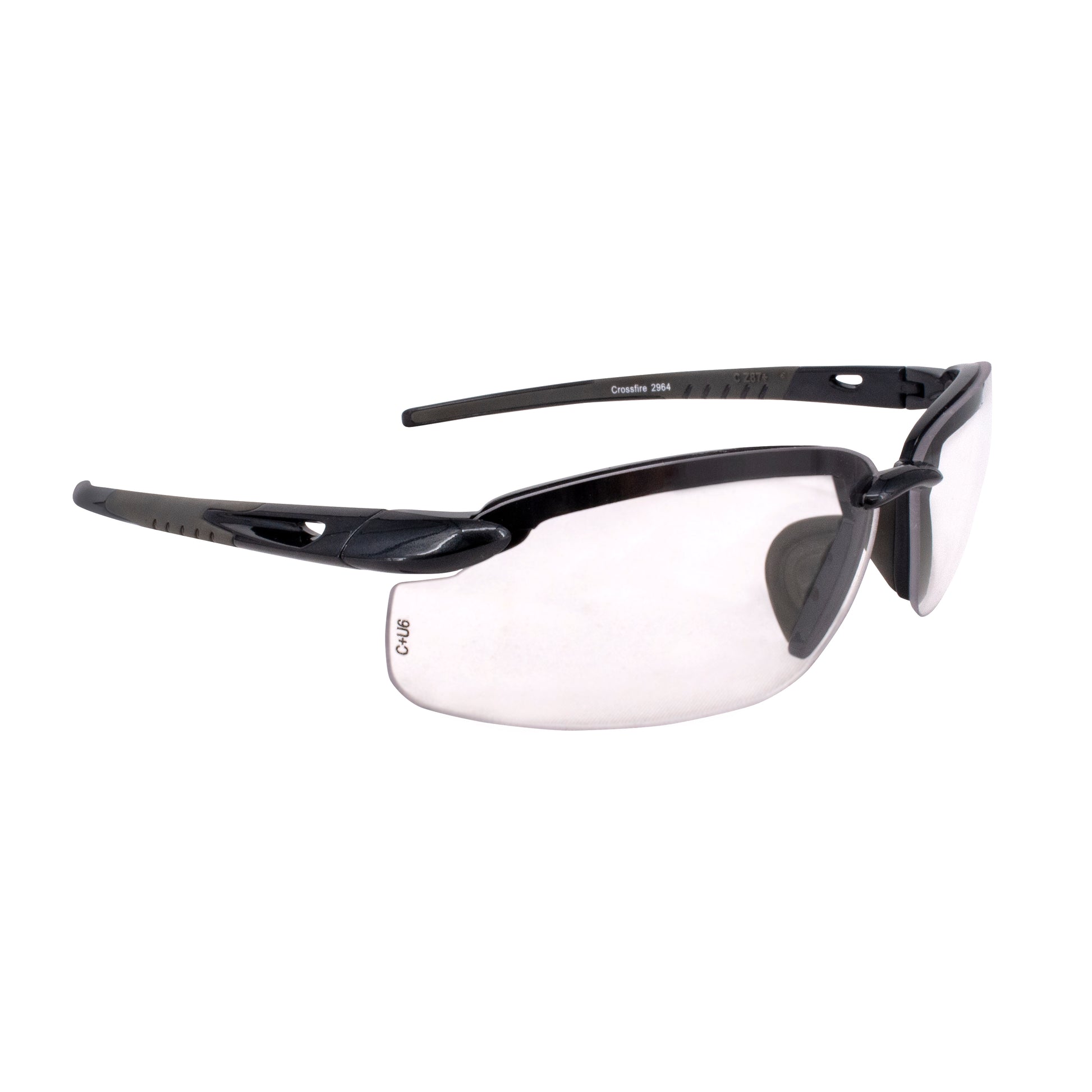 Radians Cuatro 4-in-1 Foam Lined Eyewear, Black Frame, Clear Anti-Fog Lens #CT1-11