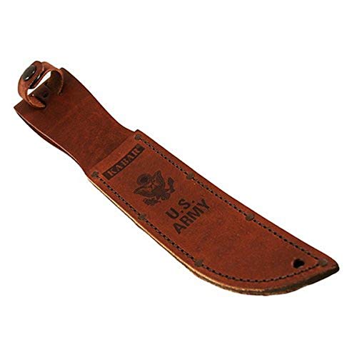 Ka-Bar Army Leather Sheath, 7", Brown #1220S