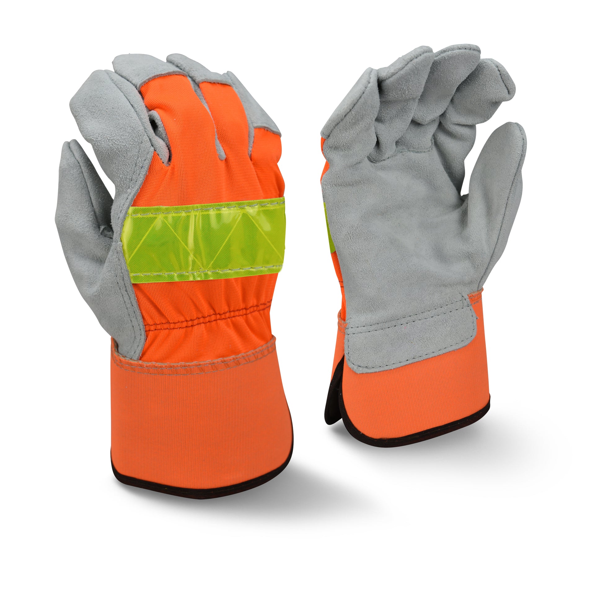 Radians Regular Shoulder Gray Split Cowhide Leather Glove, Size S, Dozen (12 Pairs) #RWG3200S