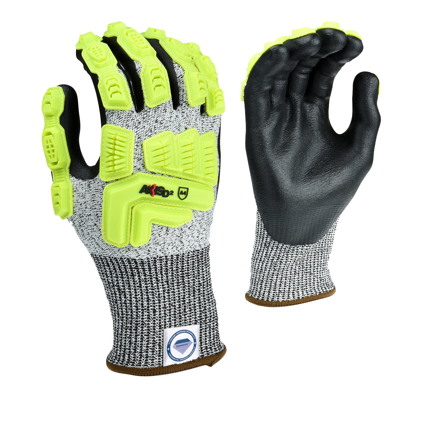 Radians AXIS D2 Dyneema Cut Protection Level A4 Impact Glove, Size S #RWGD110S