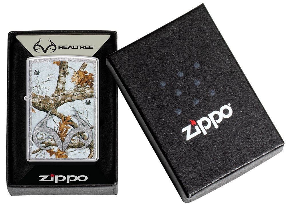 Zippo Realtree Camo Design, Street Chrome Windproof Lighter #49818