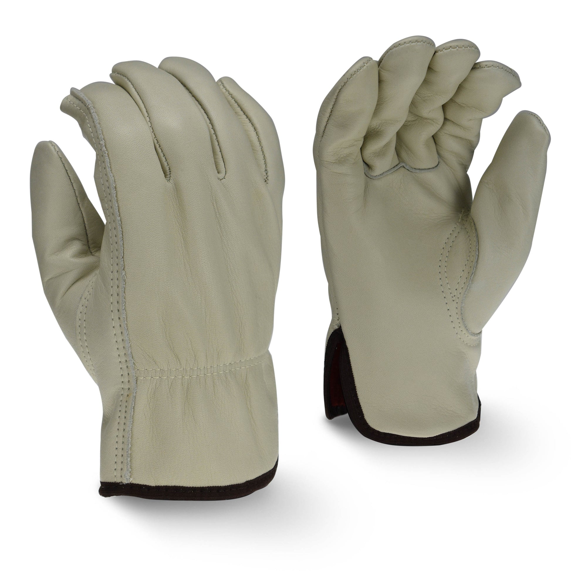 Radians Fleece Lined Standard Grain Cowhide Leather Driver, Size L, Dozen (12 Pairs) #RWG4225L