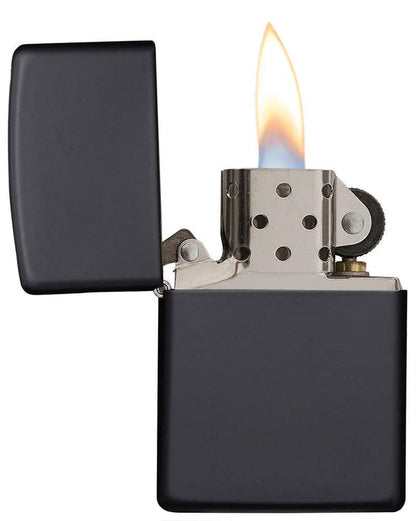 Zippo Classic Lighter, Matte Black, Windproof #218