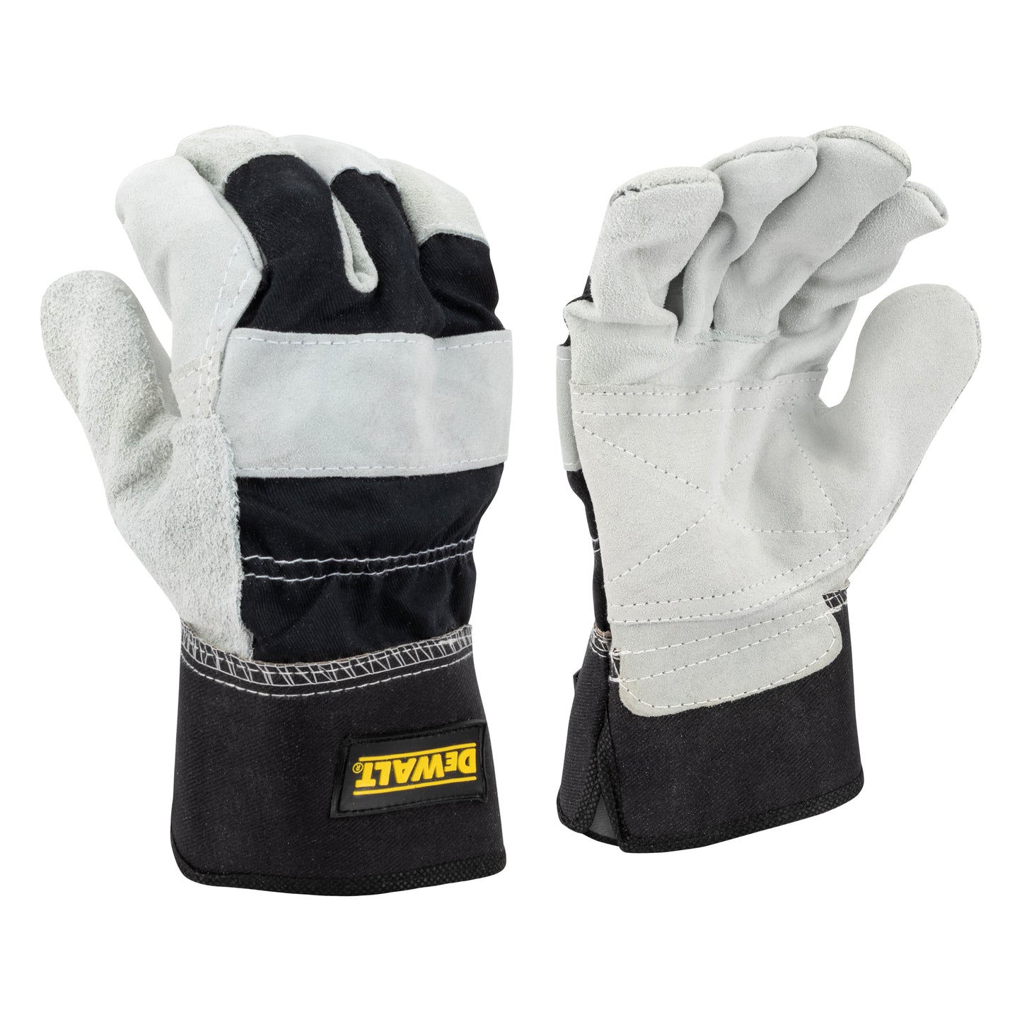 DeWalt Select Shoulder Cowhide Leather Palm Glove, Size L, Gray and Black #DPG41L