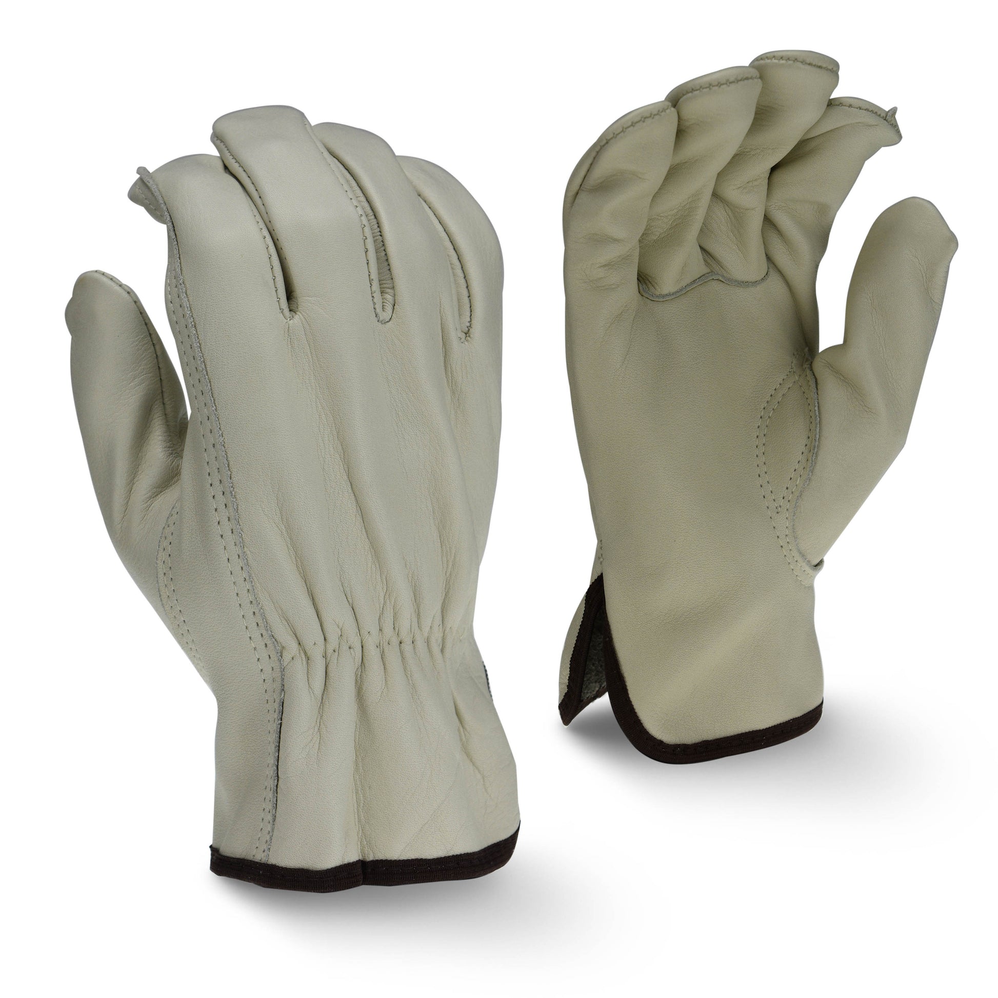 Radians Premium Grain Cowhide Leather Driver, Size M, Dozen (12 Pairs) #RWG4420M