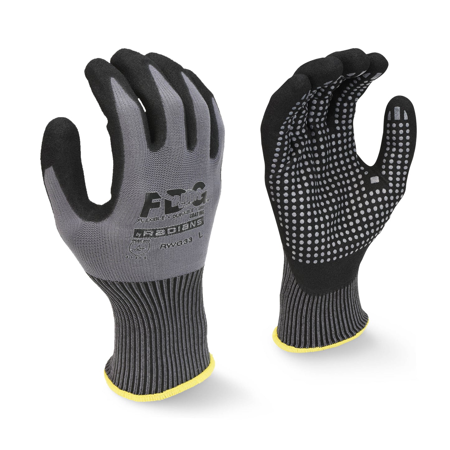 Radians Select Shoulder Gray Split Cowhide Leather Glove with Gauntlet Cuff, Size L, Dozen (12 Pairs) #RWG3300GL