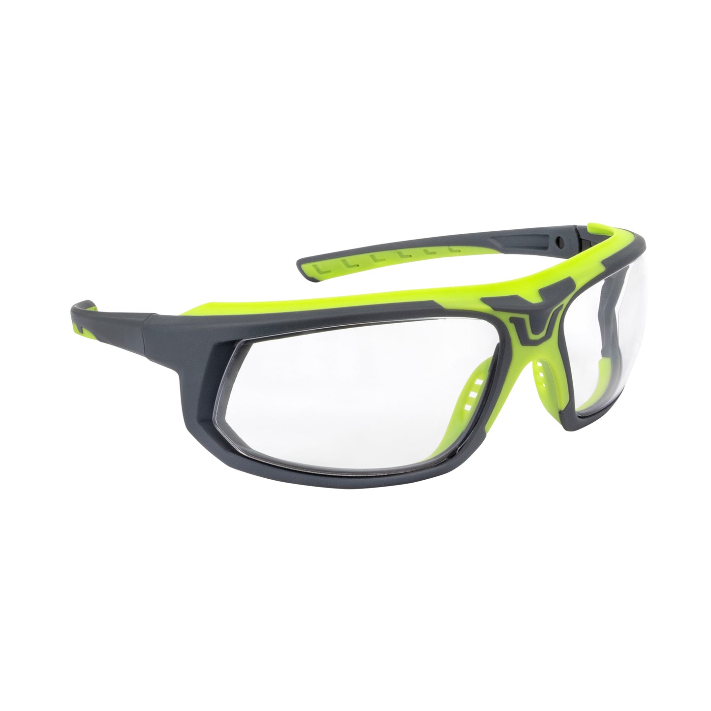 DeWalt Miter Protective Eyewear, Gray/Yellow Frame, Smoke Lens #DPG112-2D