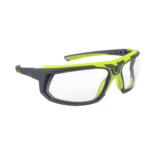 DeWalt Miter Protective Eyewear, Gray/Yellow Frame, Smoke Lens #DPG112-2D