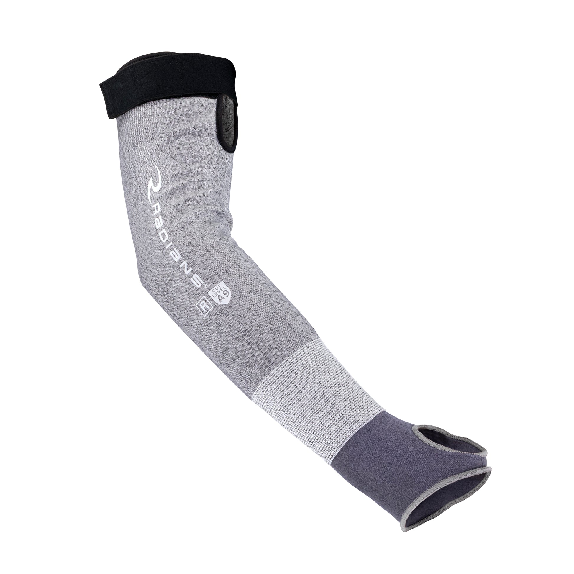 Radians HPPE Knit A9 Cut Protection Sleeve 18" Length with Thumb Slot #RAD5918T