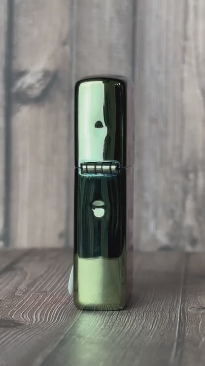 Zippo High Polish Green Chameleon, Green/Blue Finish, Windproof Lighter #28129