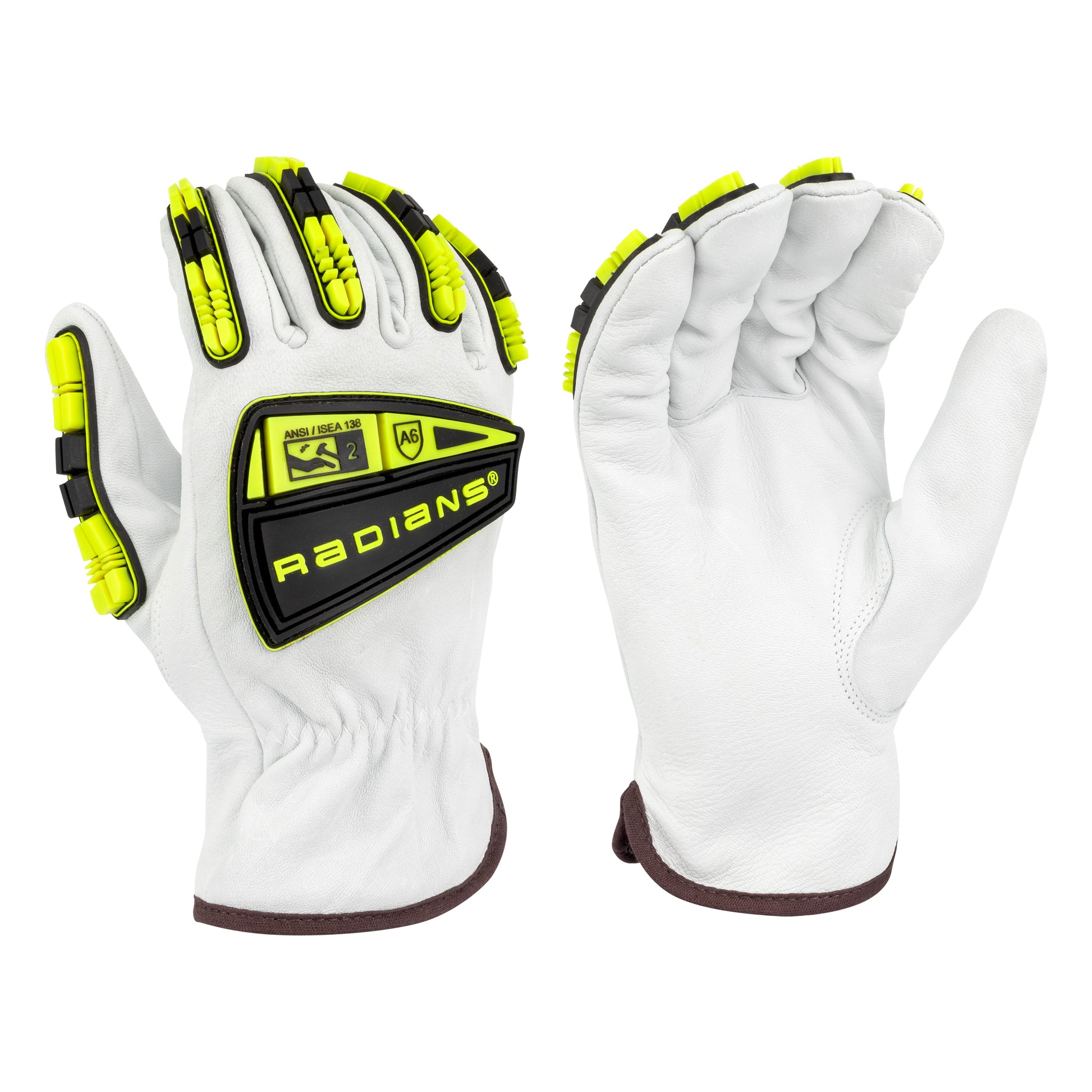 Radians KAMORI Goatskin Leather HPPE Lined A6 Cut Protection Glove with TPR, Size M #RWG86M