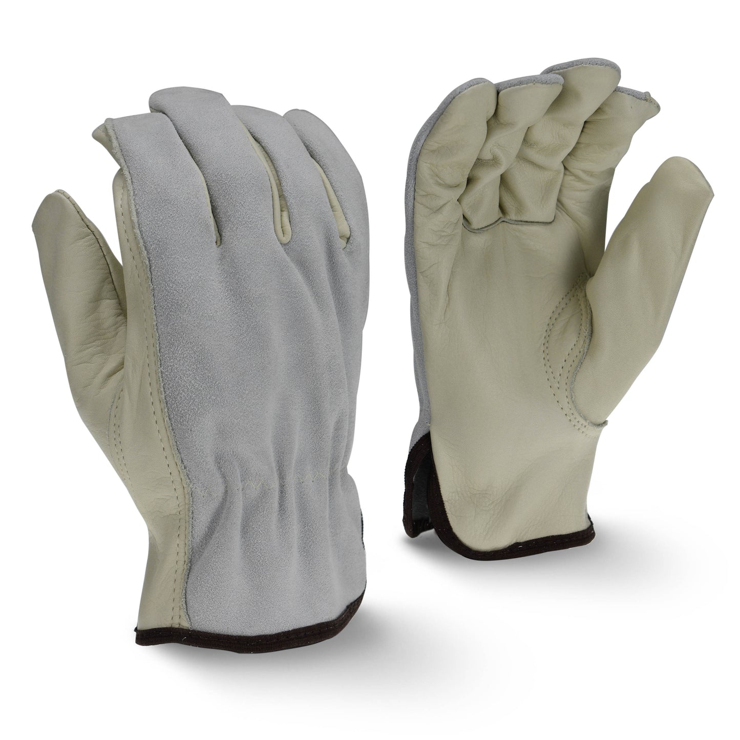 Radians Standard Grain Cowhide Leather Driver, Size L, Dozen (12 Pairs) #RWG4222L