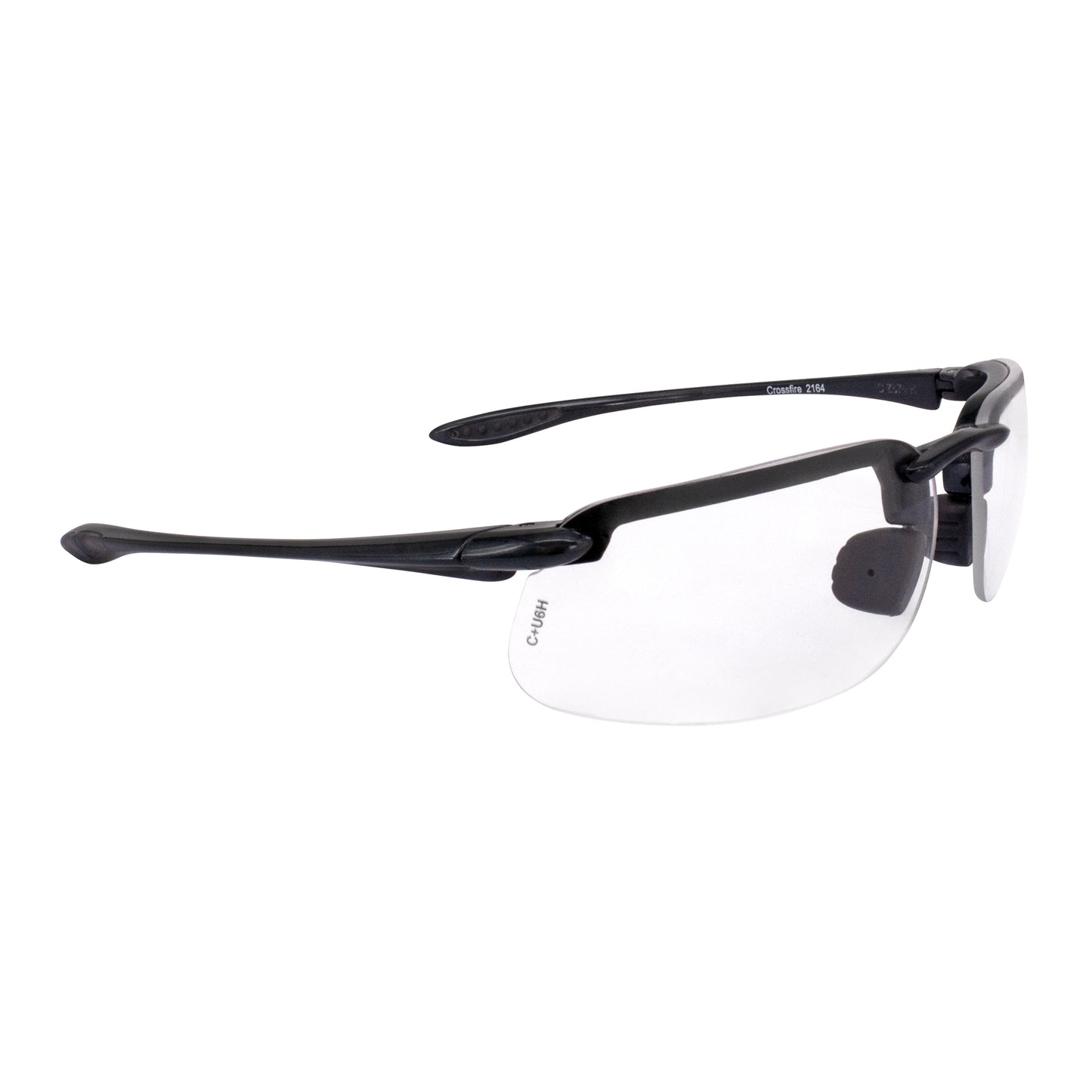 Radians Cheaters Magnifier Safety Eyewear, Black Frame, Clear Lens, 2.5 Diopter #CH1-125