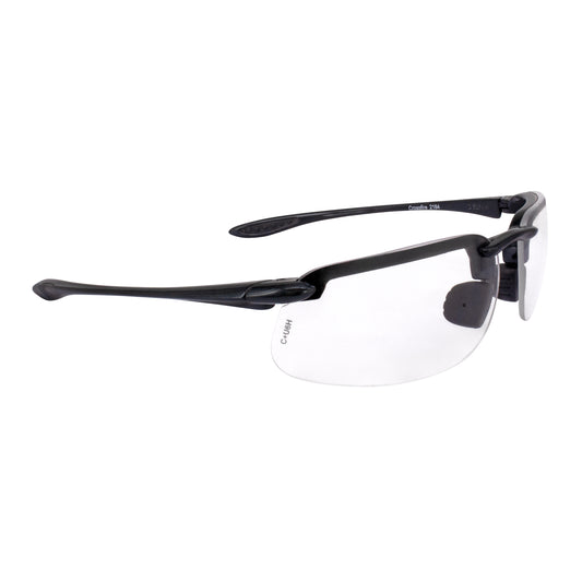 Radians Cheaters Magnifier Safety Eyewear, Black Frame, Clear Lens, 2.5 Diopter #CH1-125