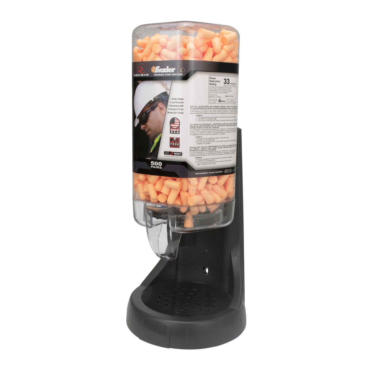 Radians Rad-Band 2 Replacement Foam Earplugs, 1 Pair, Bag #FP-PODBAG