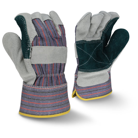 Radians Regular Shoulder Gray Split Cowhide Leather Glove, Size 2X, Dozen (12 Pairs) #RWG3200XXL
