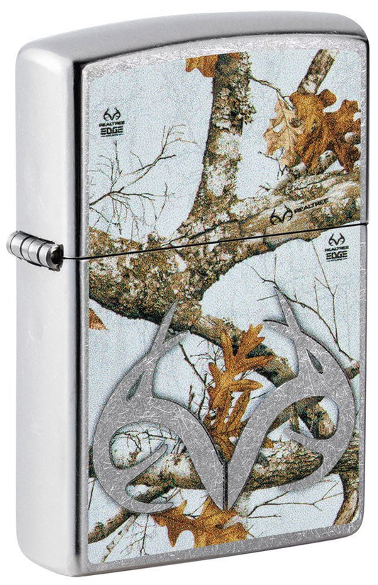 Zippo Realtree Camo Design, Street Chrome Windproof Lighter #49818