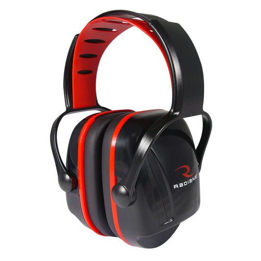 Radians X-Caliber 22 Youth Earmuff, Black & Red #XC0130CS