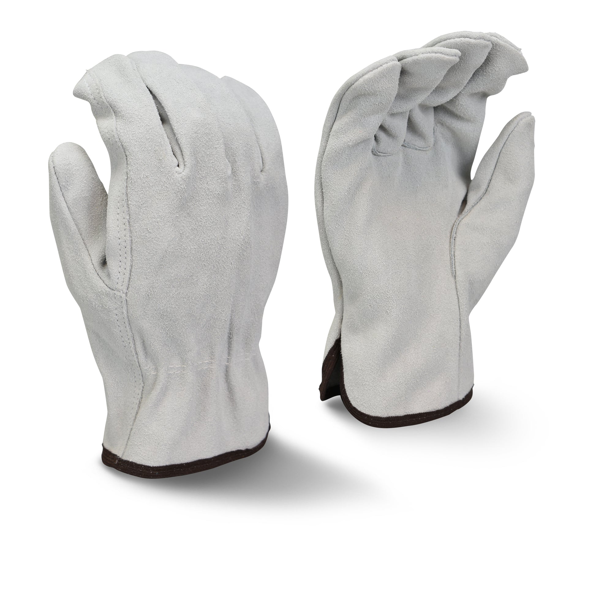 Radians Economy Gray Split Cowhide Leather Driver, Size 2X, Dozen (12 Pairs) #RWG4010XXL