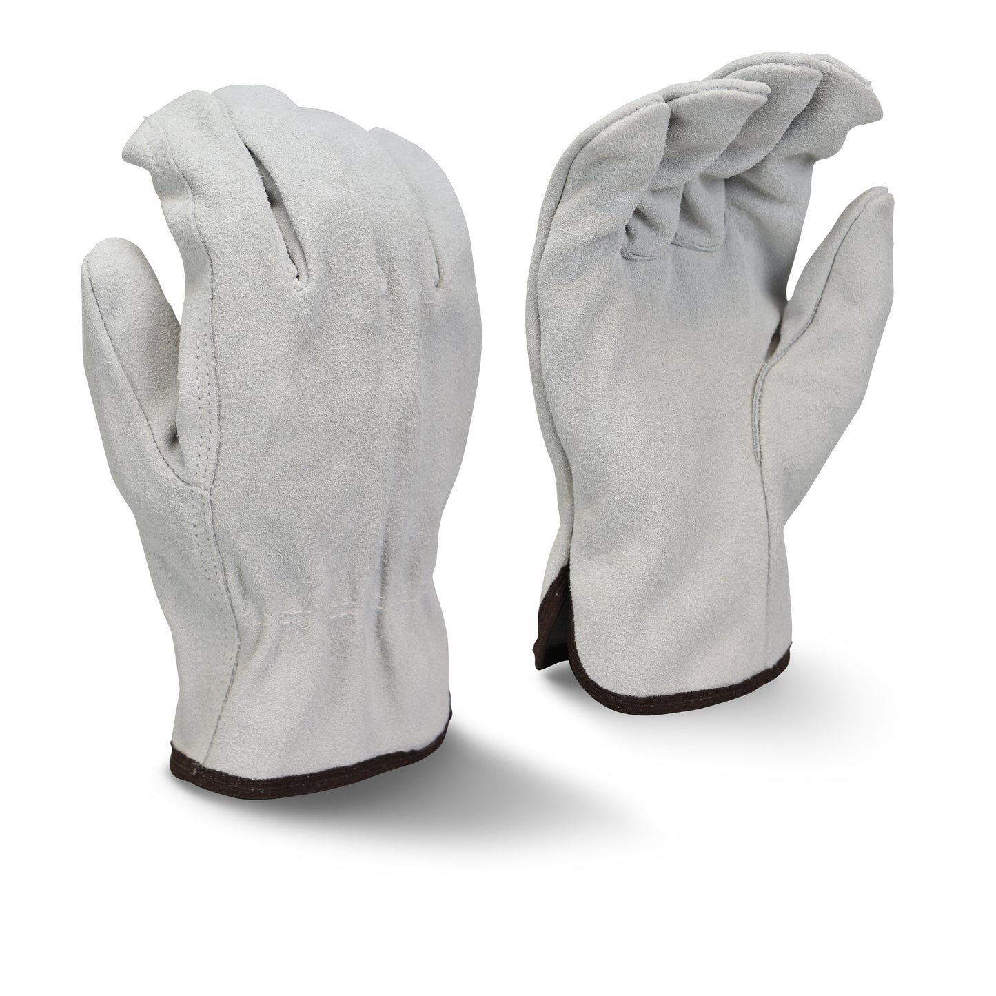 Radians Economy Gray Split Cowhide Leather Driver, Size M, Dozen (12 Pairs) #RWG4010M