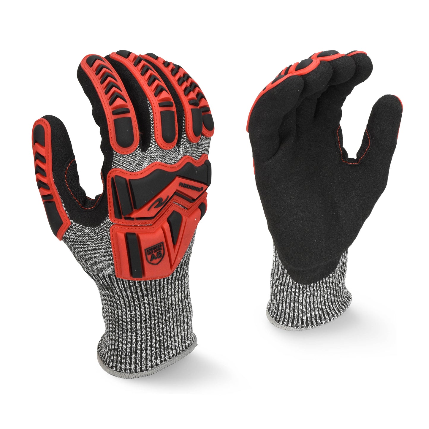 Radians Cut Protection Level A5 Work Glove with Padded Palm, Size L #RWG609L