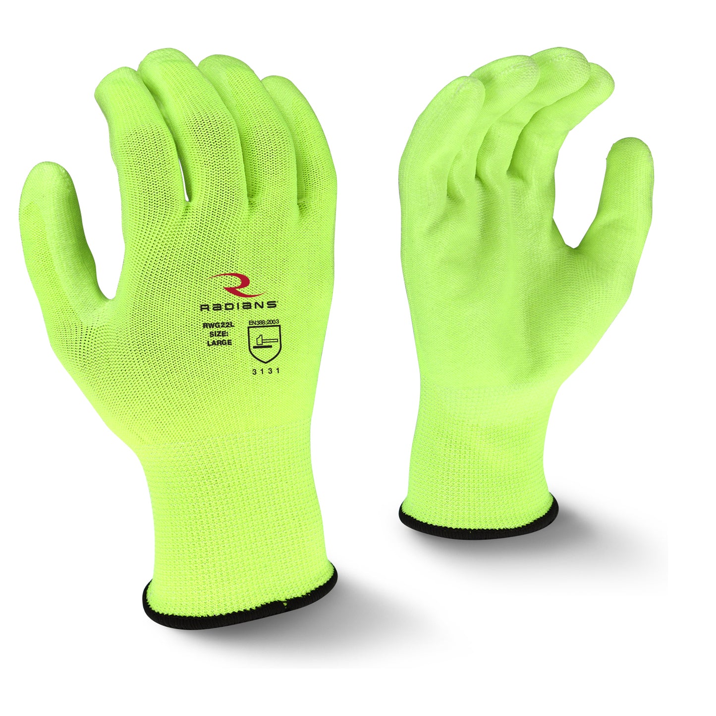 Radians High Visibility Work Glove, Size S, Dozen (12 Pairs) #RWG22S