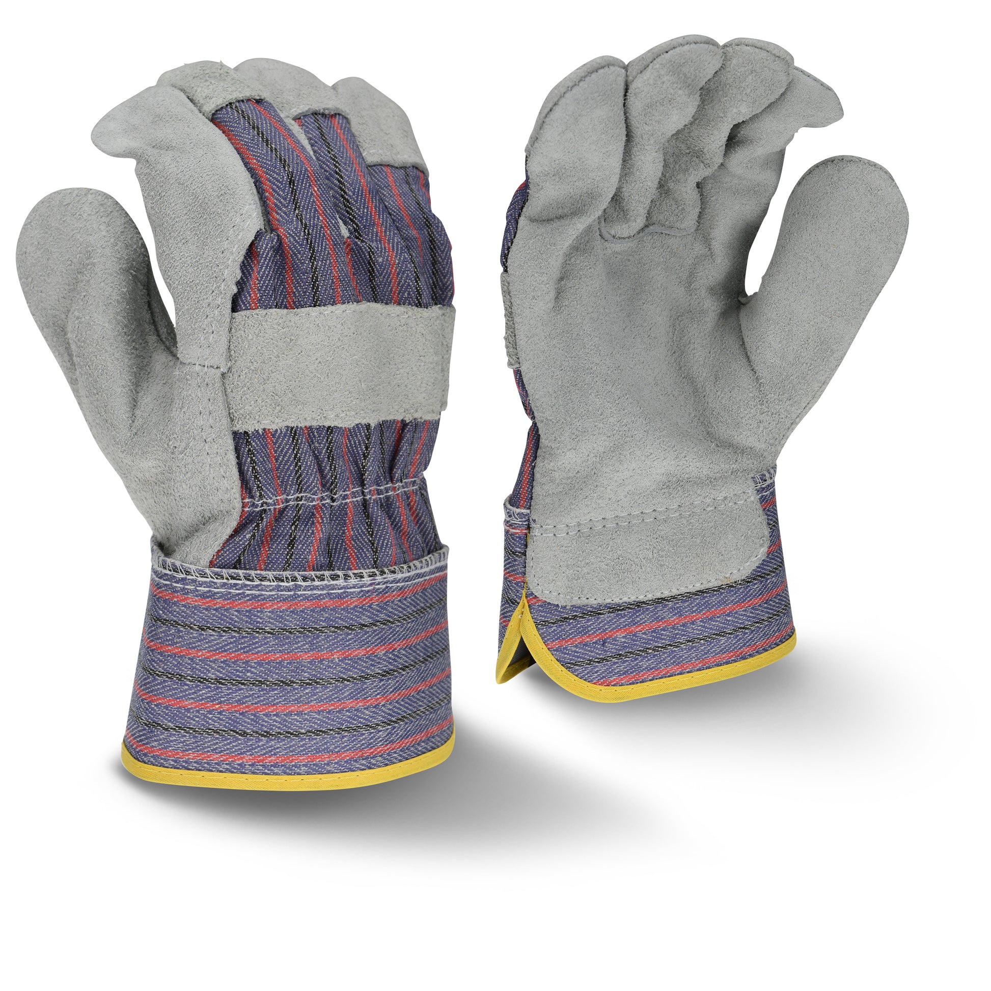 Radians Regular Shoulder Gray Split Cowhide Leather Glove, Size L, Dozen (12 Pairs) #RWG3200JPL