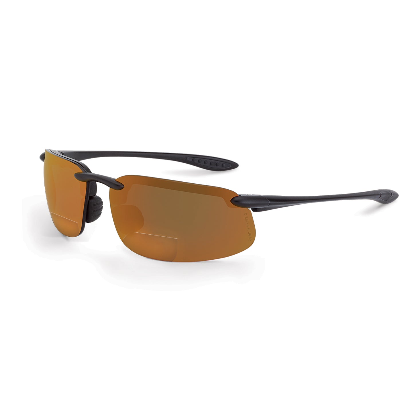 Radians Cheaters Magnifier Safety Eyewear, Black Frame, Smoke Lens, 1.5 Diopter #CH1-215