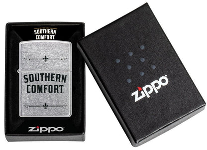 Zippo Southern Comfort Design, Street Chrome Finish Windproof Lighter #49824