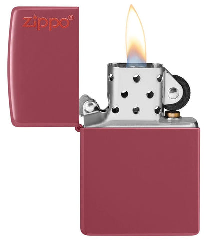 Zippo Brick Finish Base Model with Logo Windproof Lighter #49844ZL