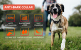 Rechargeable Dog Training Bark Collar: 6-Levels, Water-Resistant, Fits All Dogs #80J1