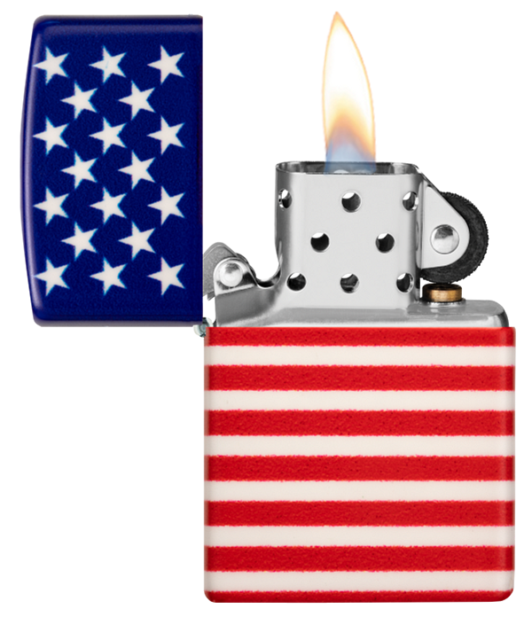 Zippo American Flag 540 Wrap Design Matte Lighter #48700