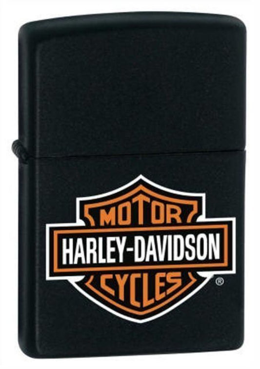 Zippo Harley-Davidson Logo Black Matte Finish H-D Lighter #218HD.H252