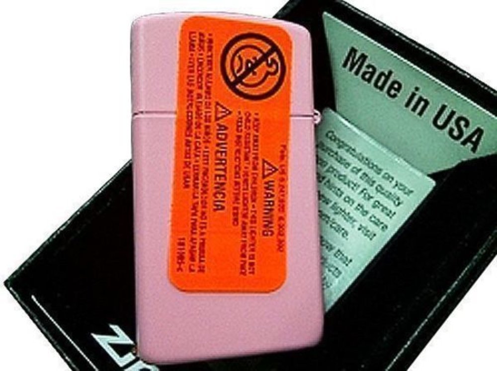Zippo Slim Pink Matte Lighter #1638