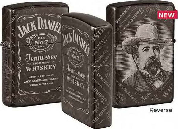 Zippo 360° Jack Daniels Tennessee Whiskey, Black Ice Windproof Lighter #49320