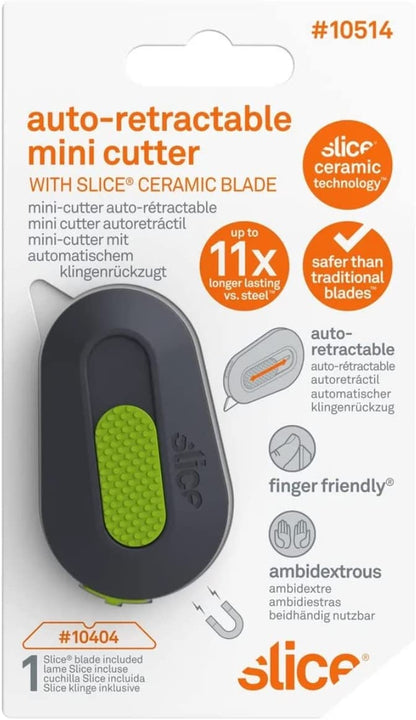 Slice Finger Friendly Blades Mini Cutter, Auto-Retractable #10514
