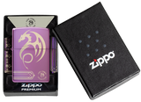 Zippo Anne Stokes Dragon Design, High Polish Purple Lighter #48574