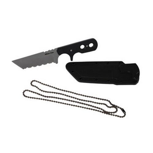 Cold Steel Mini Tac Tanto Serrated Knife + Sheath #49HTFS