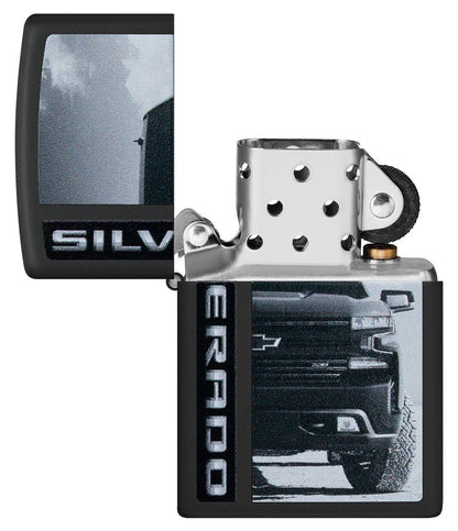 Zippo Chevy Silverado Truck, Black Matte Lighter #48407