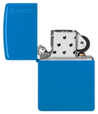 Zippo Classic Sky Blue Matte with Logo Base Model Lighter #48628ZL