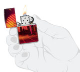 Zippo Cyberpunk City Skyline 540 Color Design, Matte Finish Lighter #48505