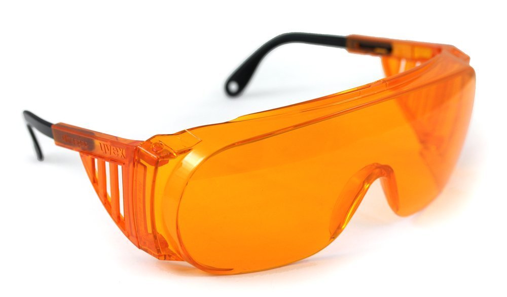 Uvex Ultra-spec 2000 Wrap-around Glasses, Orange Frame #S0360X