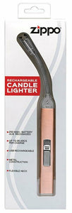 Zippo Electric Rechargeable Candle Lighter, Rose Gold + Charging Cord #121573